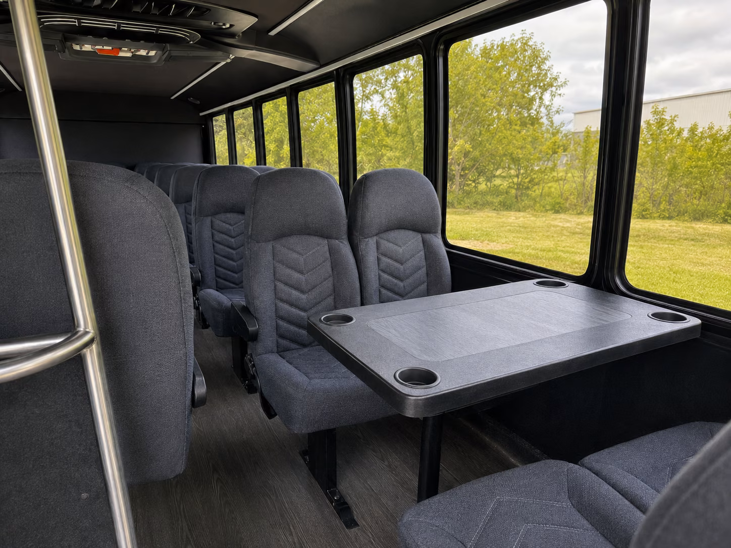 mission 15 passenger minibus inside