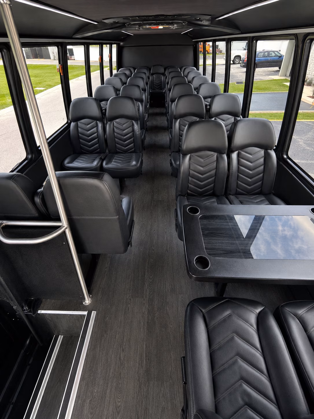 mission 20 passenger minibus inside