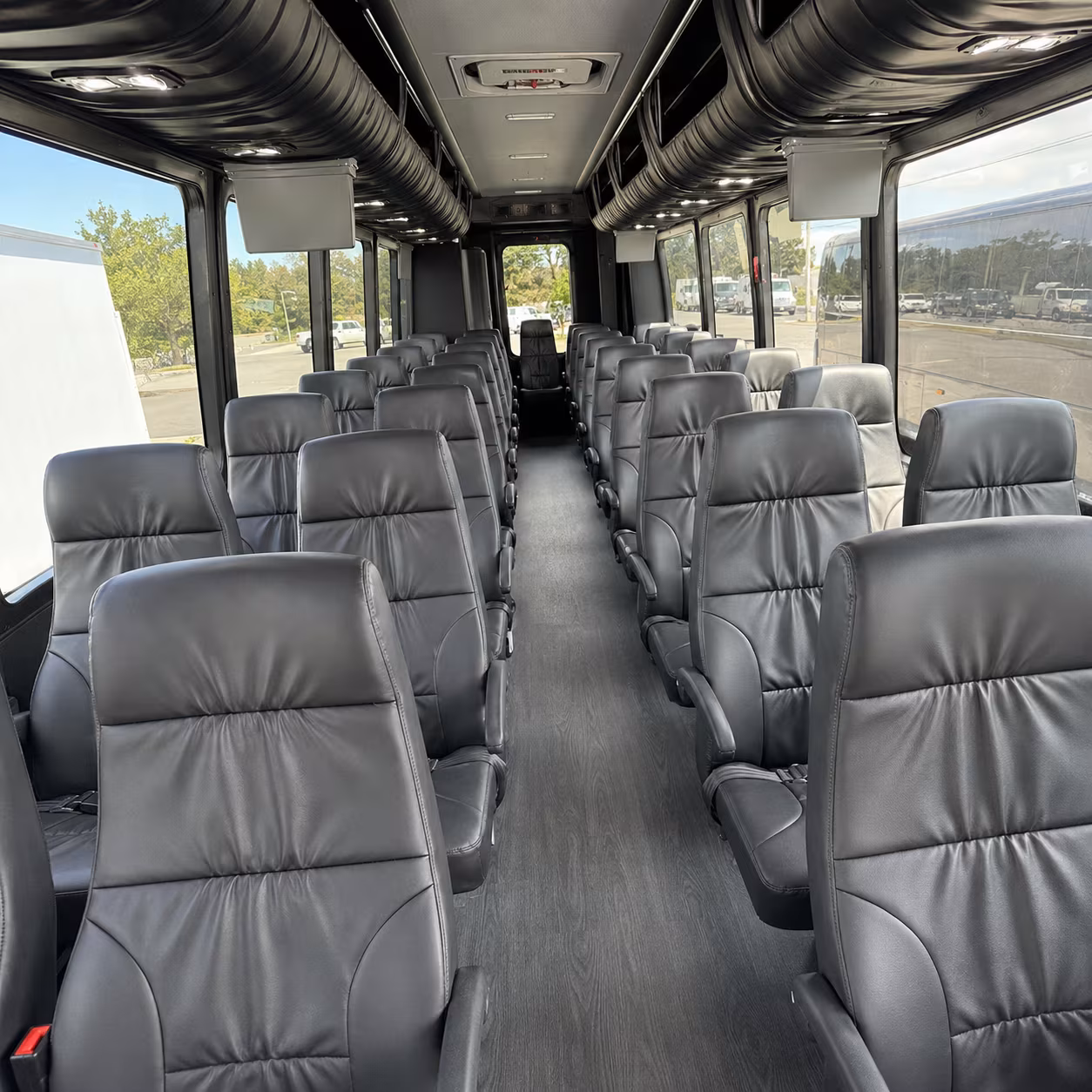 mission 25 passenger minibus interior
