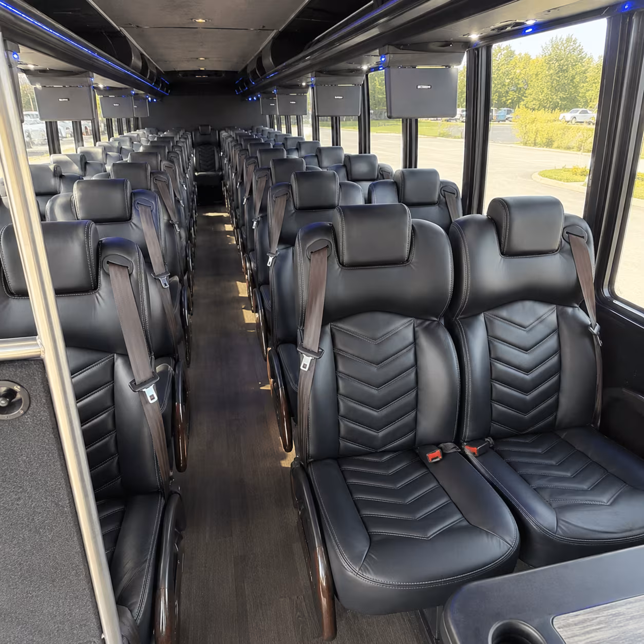 mission 30 passenger minibus interior