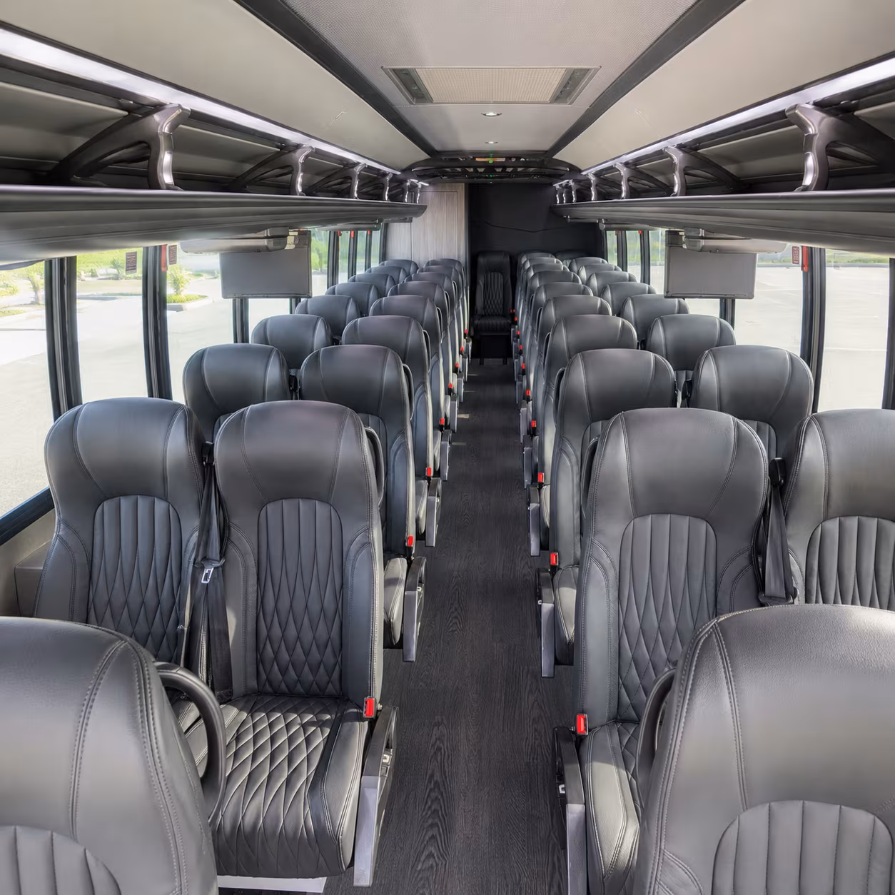 mission 35 passenger minibus interior