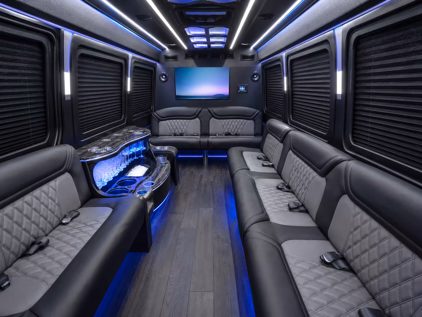 mission sprinter limousine inside