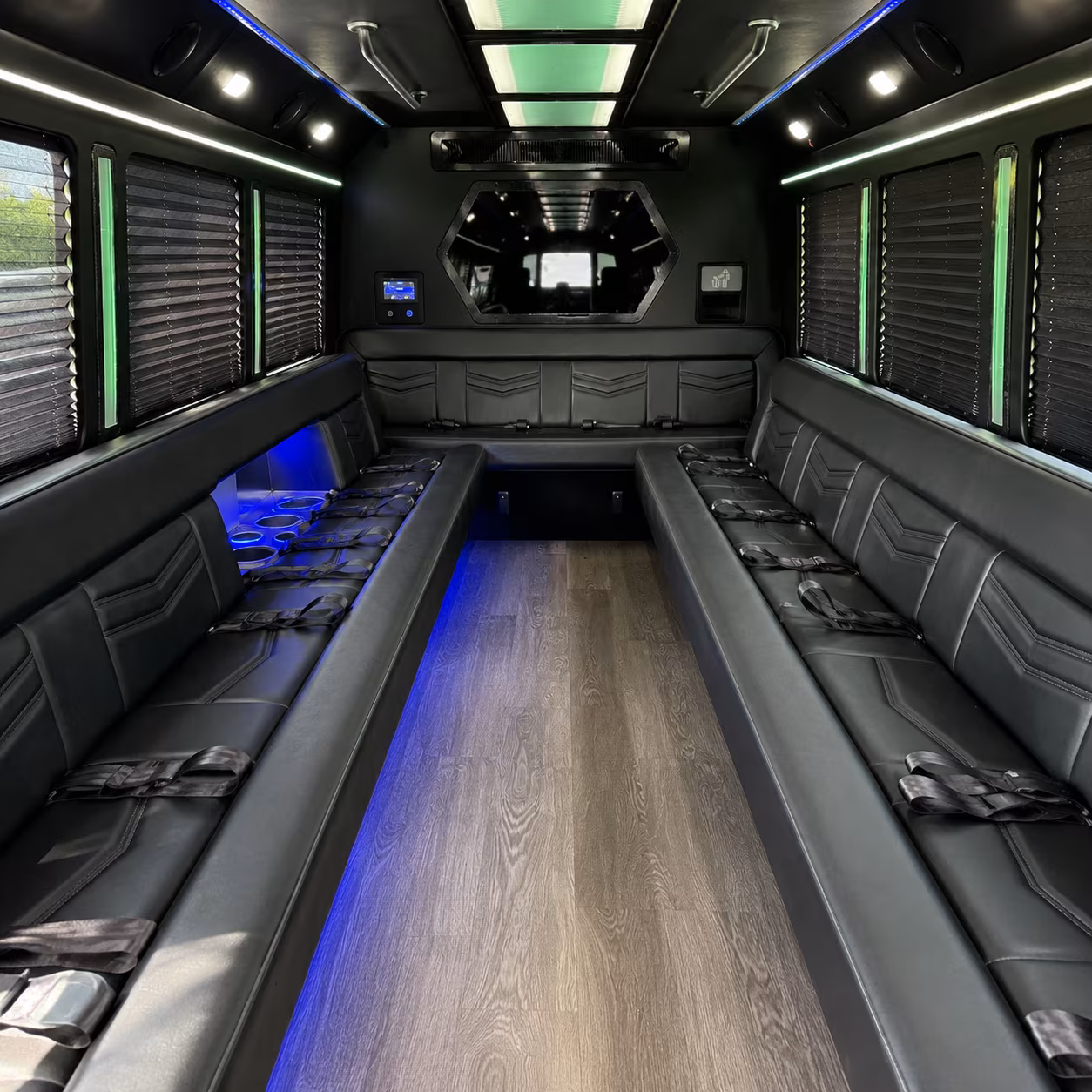 mission wedding party bus rental